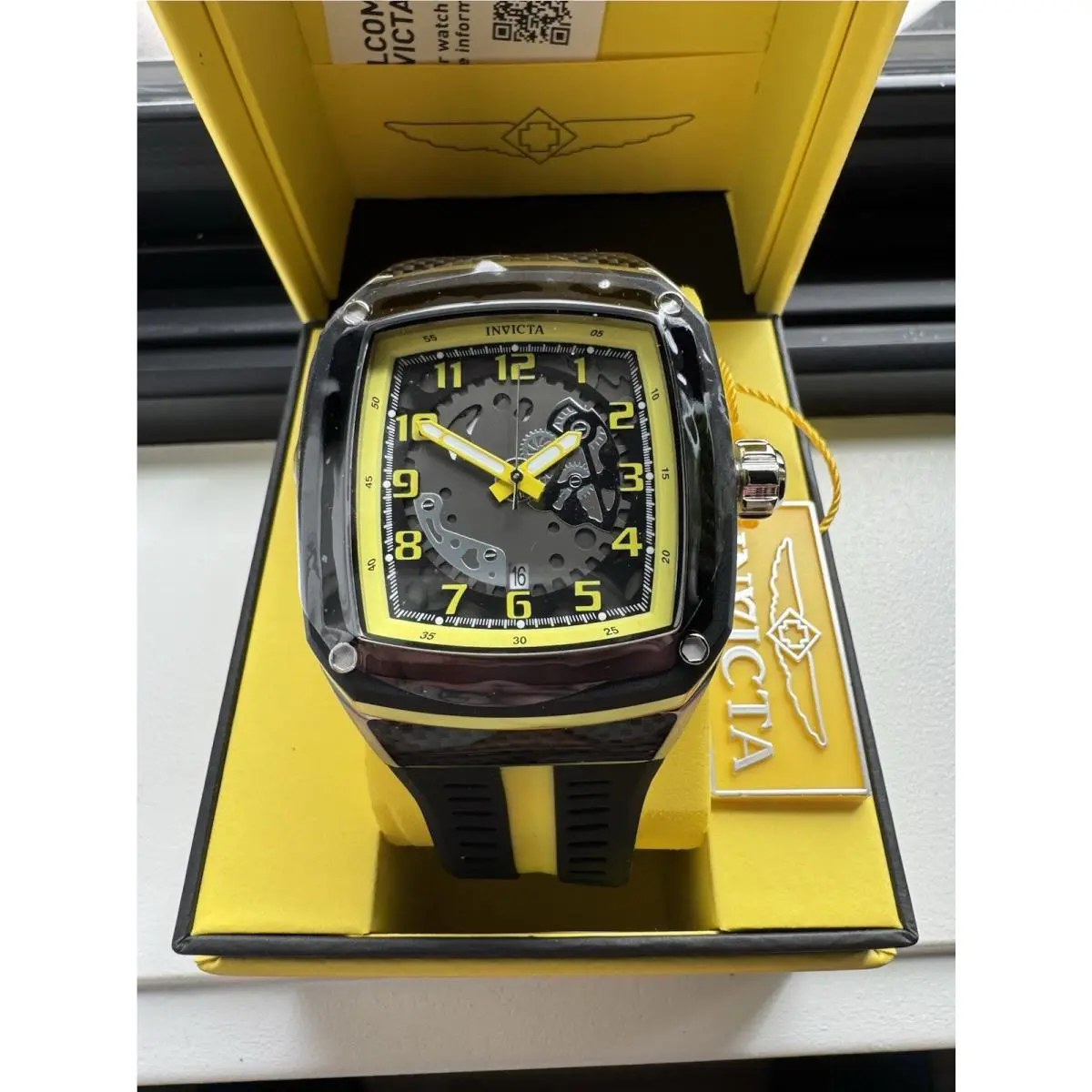 Racing JM Limited Edition Men`s Watch 45mm Yellow/black 48070 by Invicta
