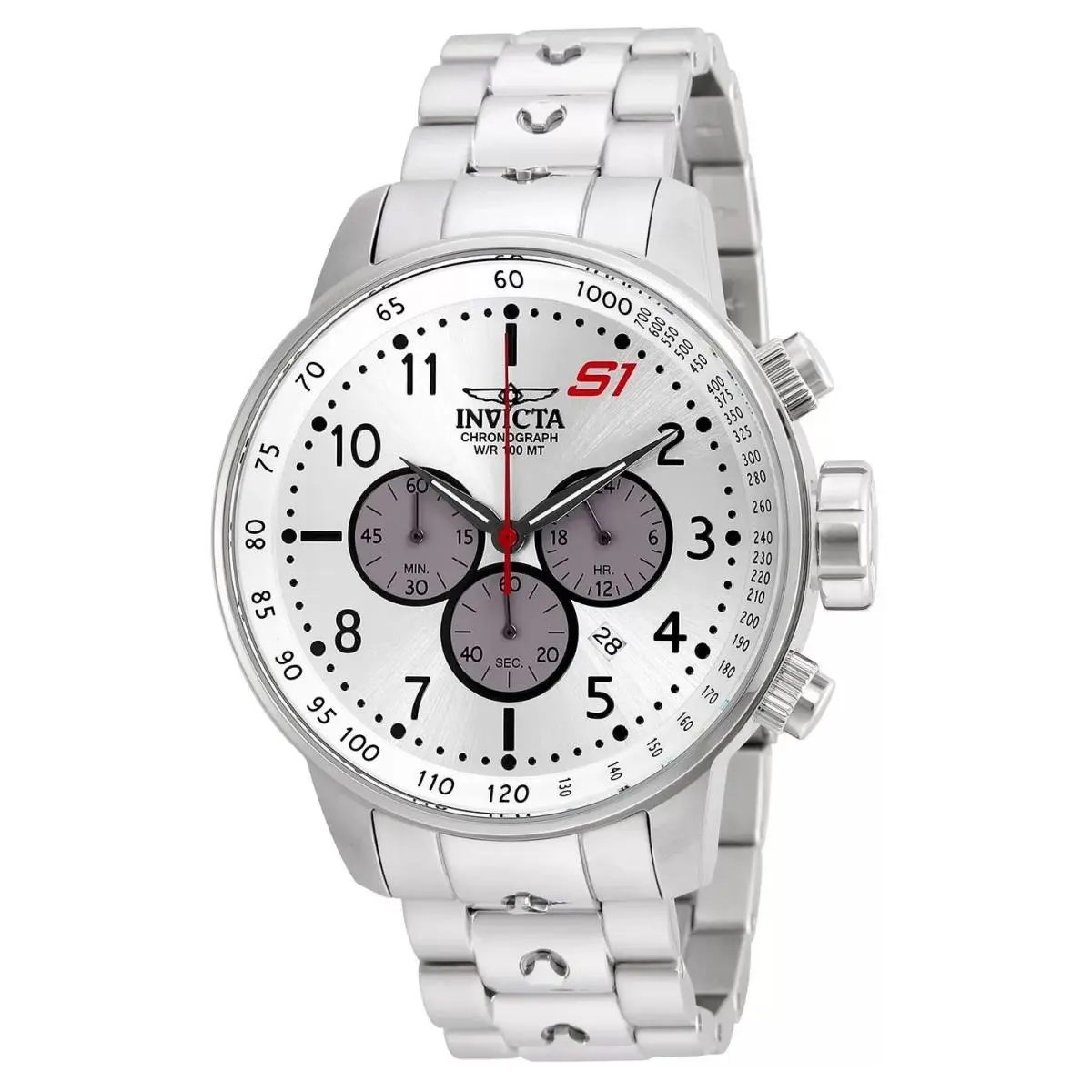 Invicta 23083 Quartz Watch Silver Dial Stainless Steel 48mm Men