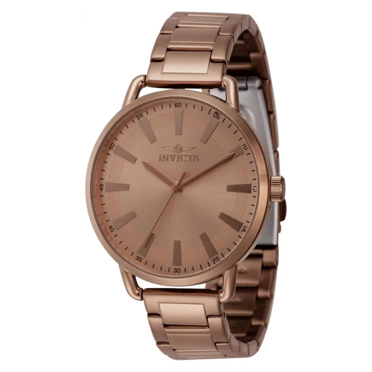 Invicta Women`s Watch Wildflower Quartz Brown Stainless Steel Bracelet 46336