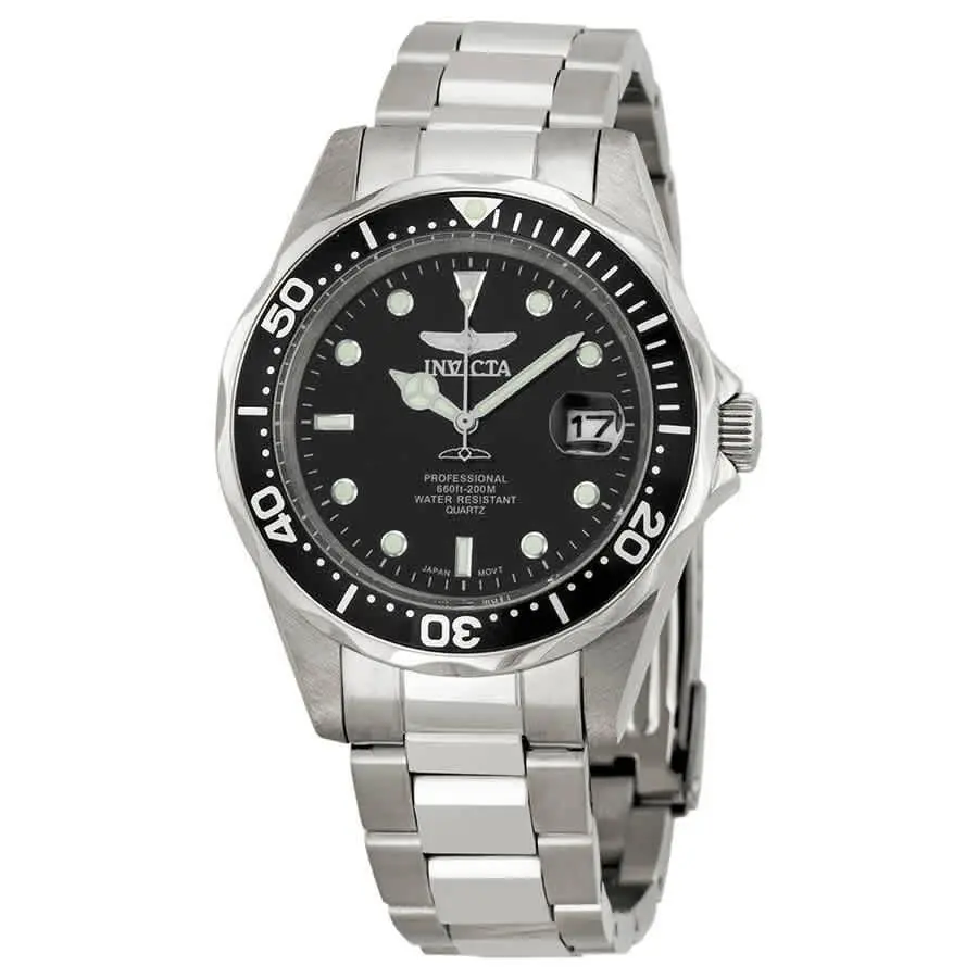 Pro Diver Black Dial Stainless Steel Men`s Watch 8932 by Invicta
