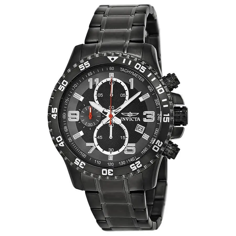 Specialty Chronograph Grey Dial Gunmetal Ion-plated Men`s Watch 14879 by Invicta
