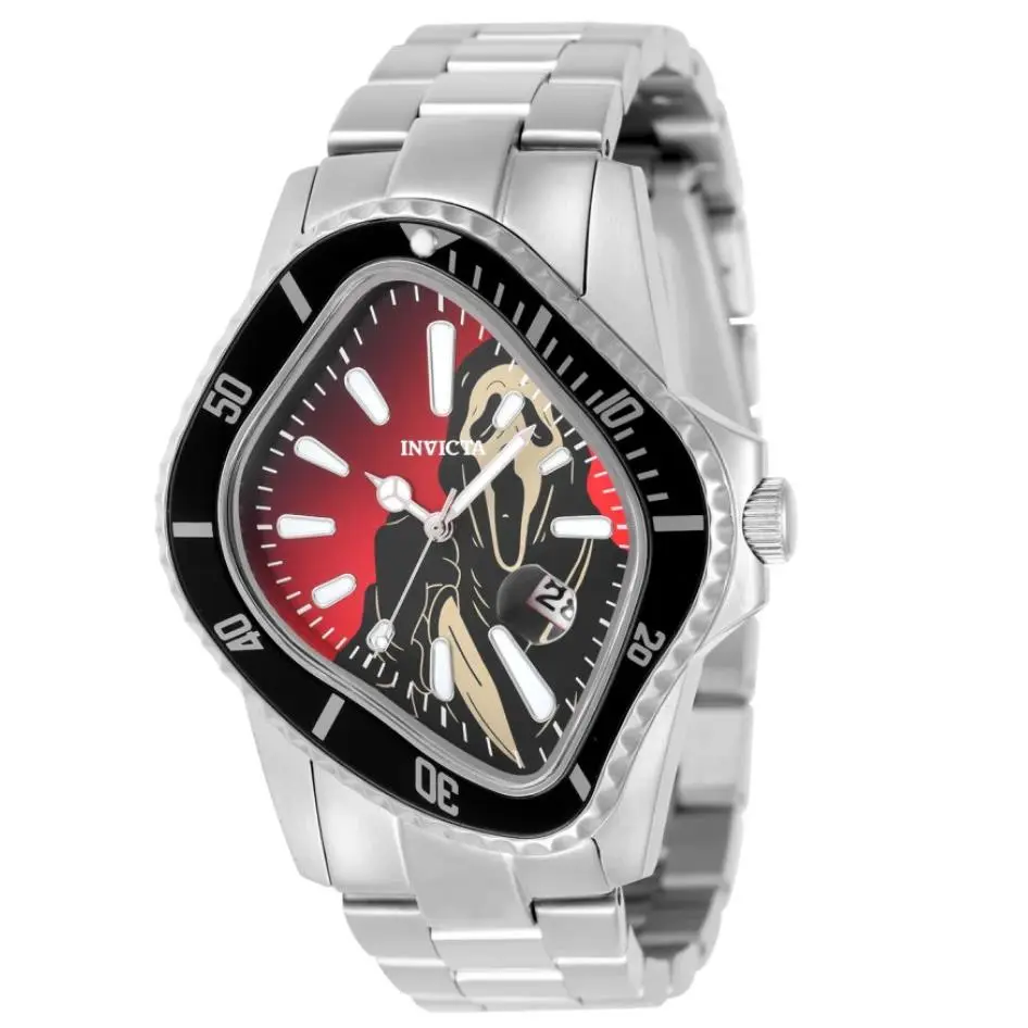 Invicta Artist Series Surreal Scream 40mm Red Dial Stainless Quartz Watch 50545