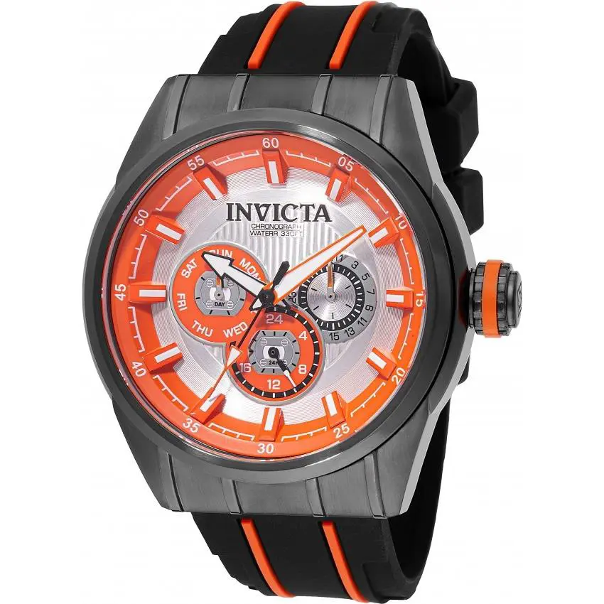 Speedway Quartz Silver Dial Men`s Watch 49054 by Invicta