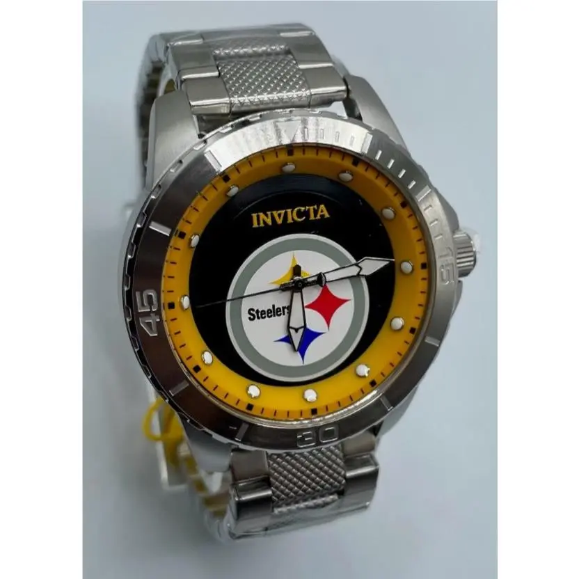 Invicta Nfl Pittsburgh Steelers Men`s Watch - 48mm Steel 48084