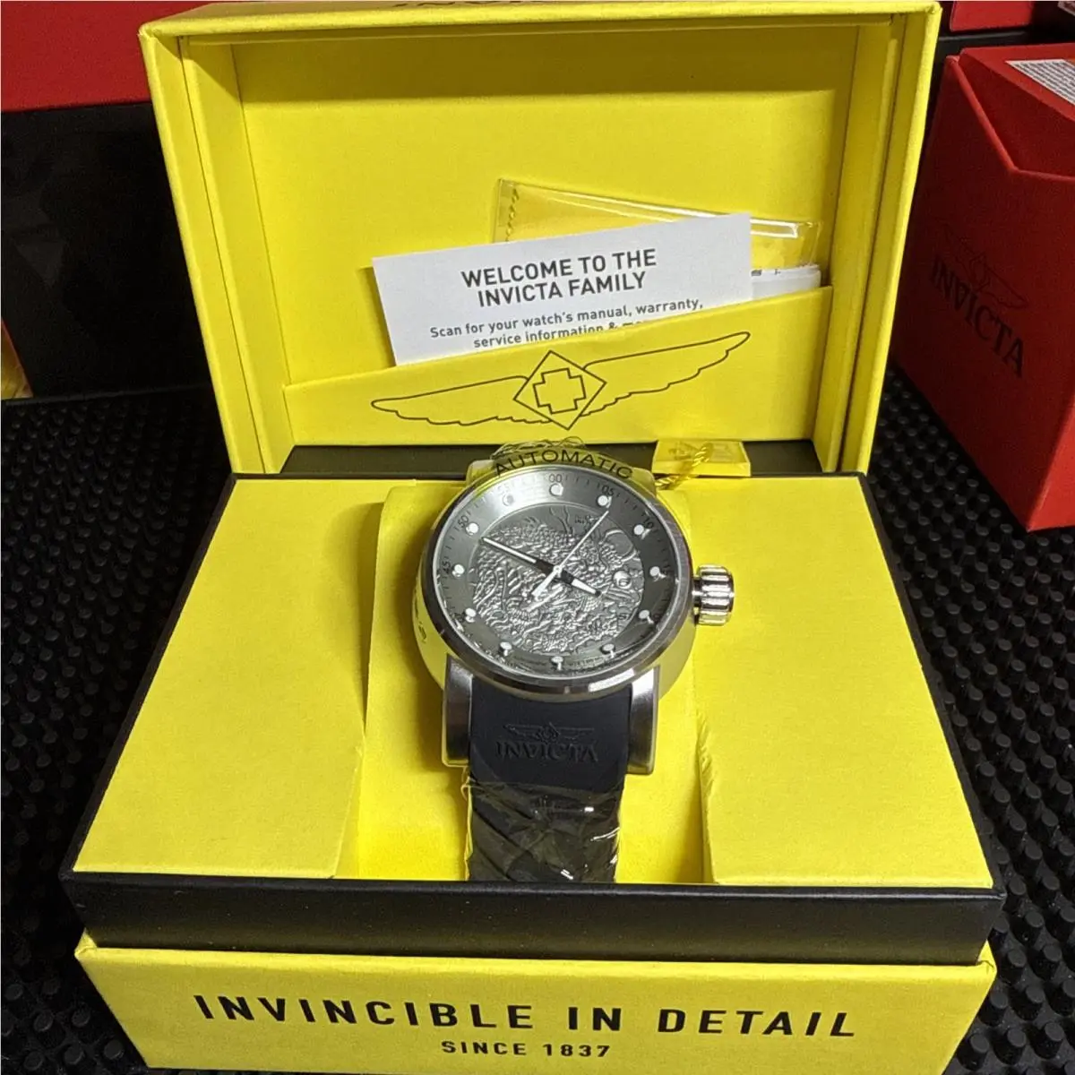 Invicta S1 Rally Yakuza Automatic Men`s Watch - 48mm Black Red 15862