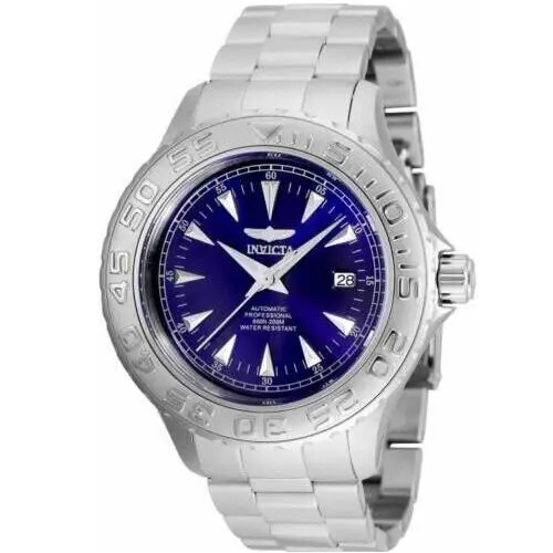 Invicta Men’s Silver Watch Blue Face 2301