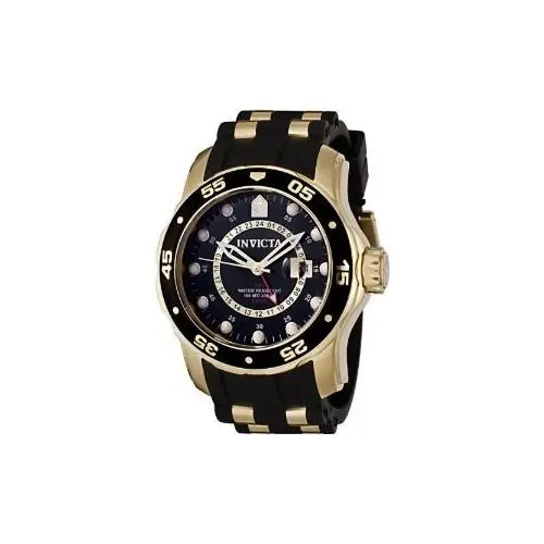 Men`s 6991 Pro Diver Quartz Gmt Black Dial Watch by Invicta