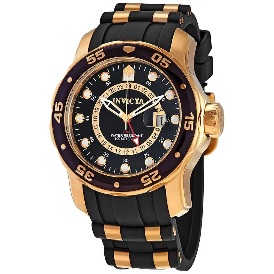 Invicta Pro Diver Gmt Black Dial Men`s Watch 6991