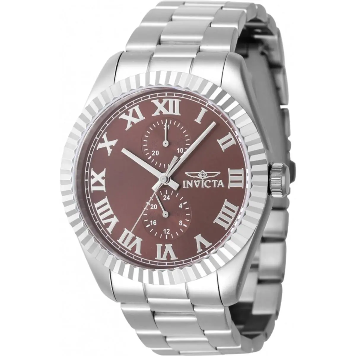 Men`s Watch Specialty Copper Brass Dial Silver Tone Steel Bracelet 47424 by Invicta
