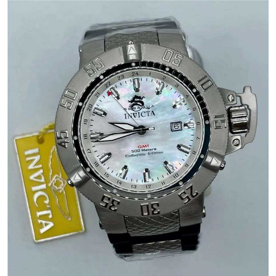 Invicta Subaqua Noma Iii Swiss Ronda 515.24H Gmt Men`s Watch w/MOP-50mm 0737