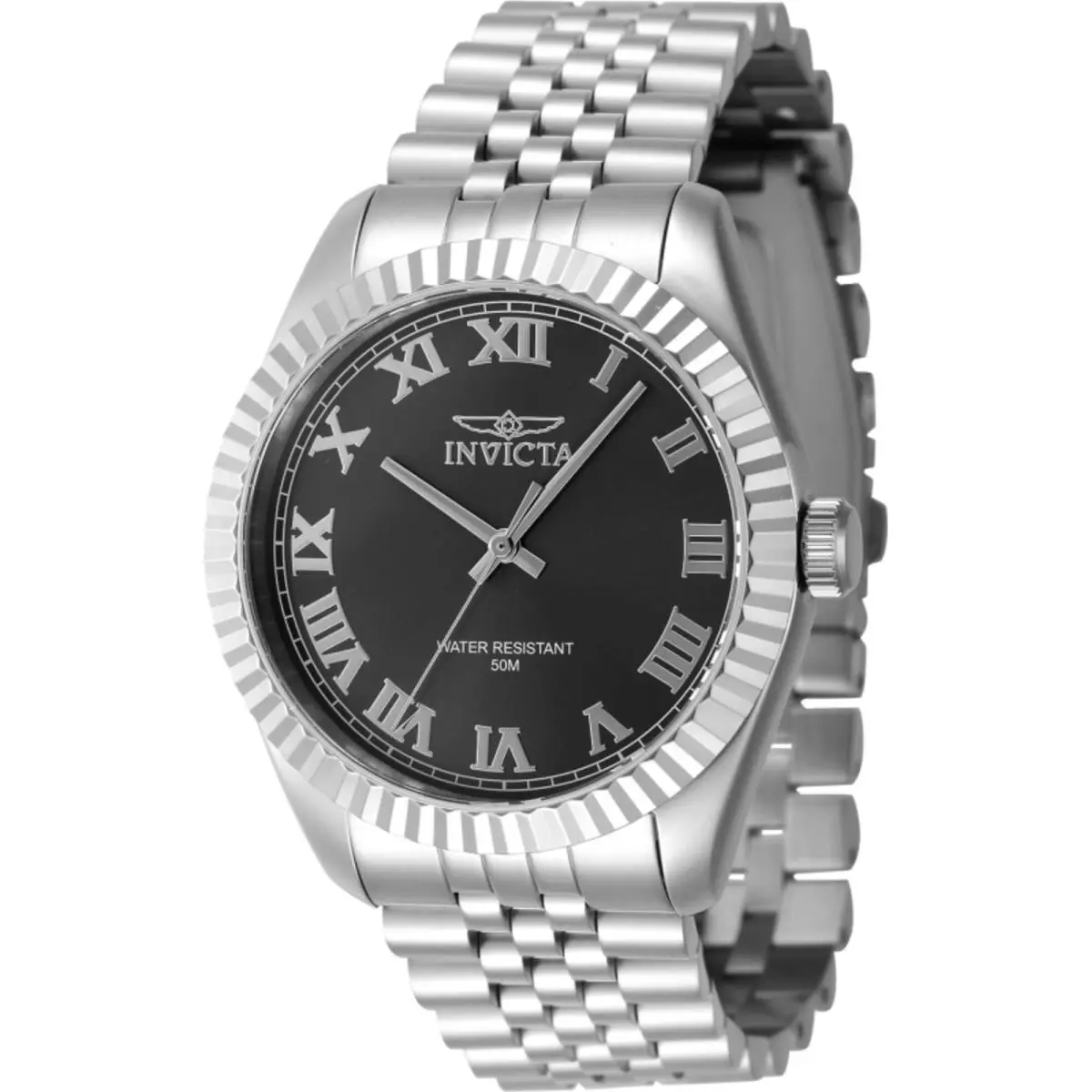 Invicta Men`s Watch Specialty Black Dial Stainless Steel Bracelet Quartz 47396