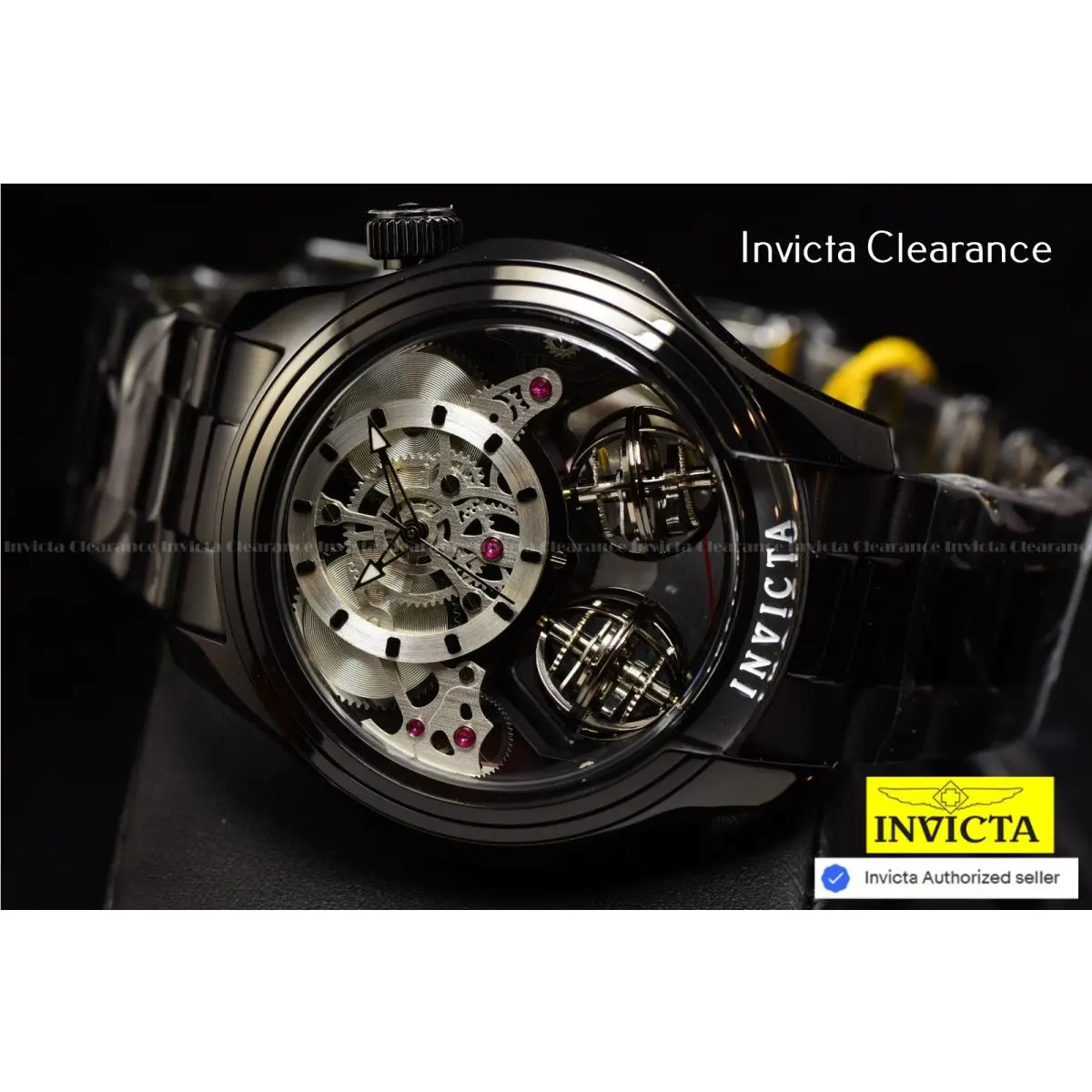 Invicta Men`s S1 Rally Trackmaster Gold Chrono Dial Light Brown Leather Watch