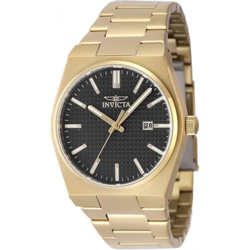 Speedway Zager Exclusive Quartz Black Dial Men`s Watch 48395 by Invicta