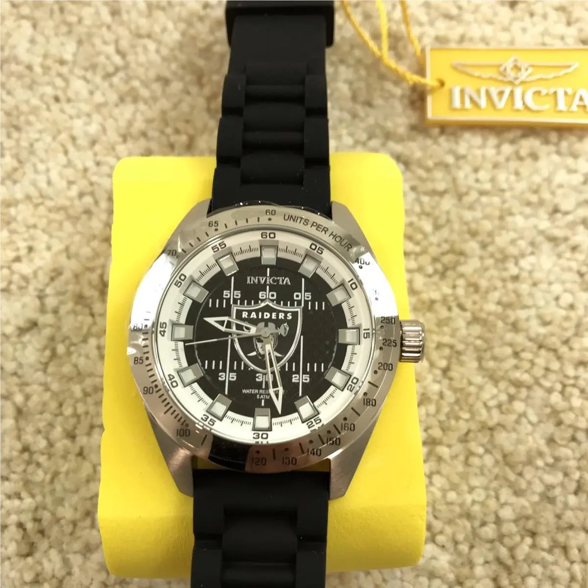 Invicta Watch Nfl Las Vegas Raiders Mens 45mm Black 47859