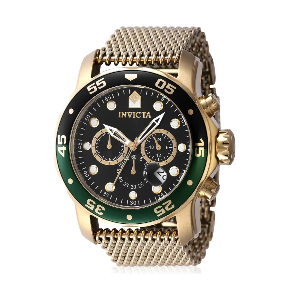 Invicta Pro Diver 47632 Mens 48mm Black Dial Quartz Stainless Steel Watch