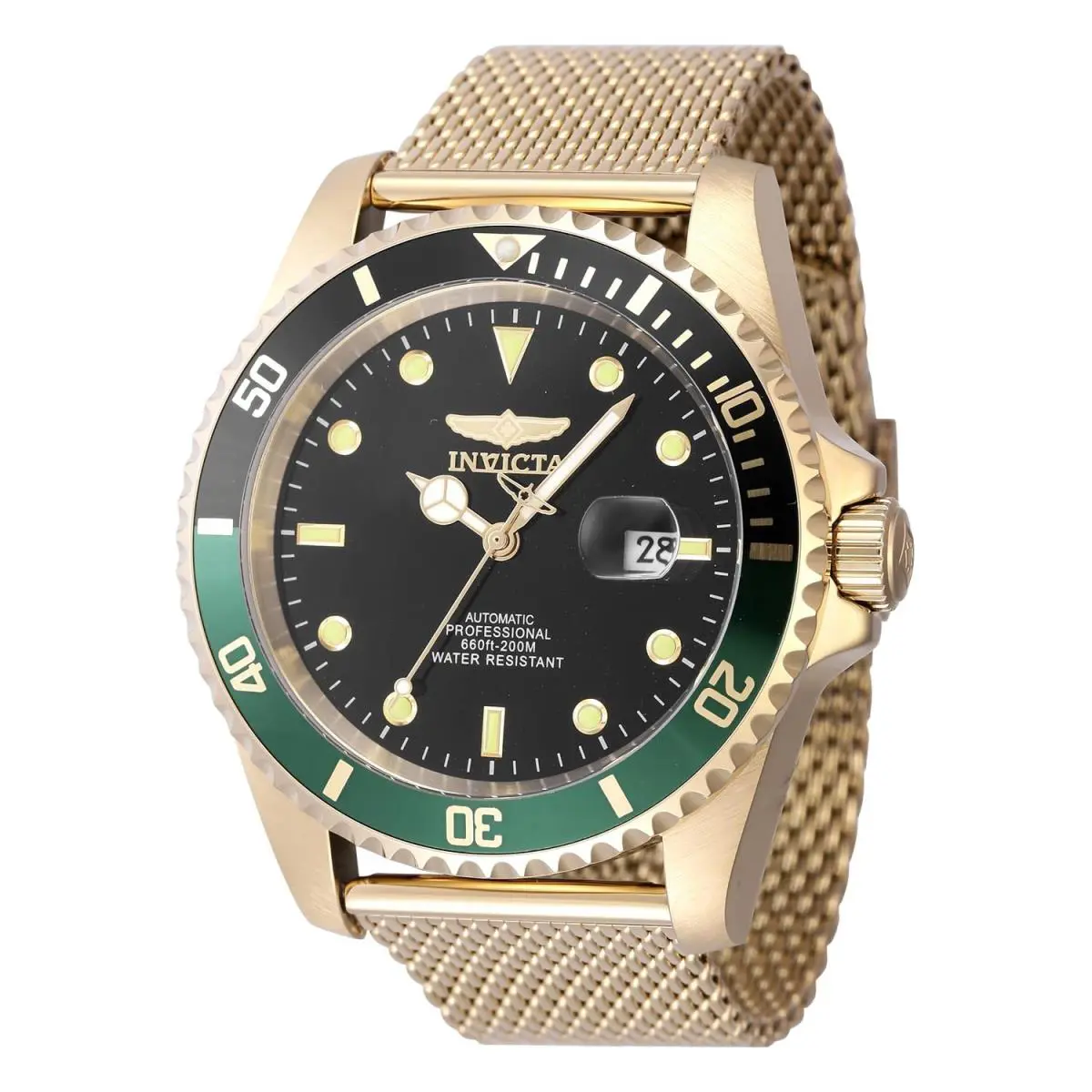 Invicta Pro Diver 47967 Mens 48mm Black Dial Automatic Stainless Steel Watch
