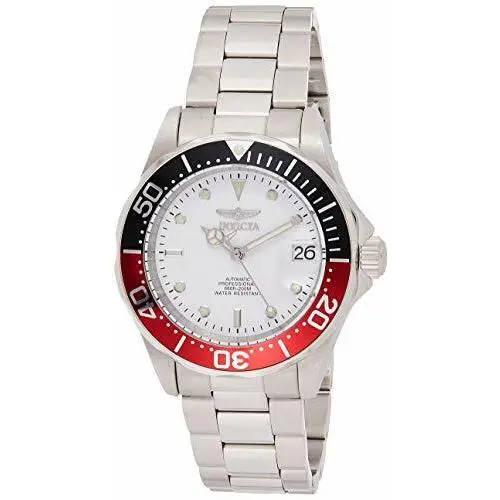 Men`s 9404 Pro Diver Collection Automatic Silver-tone Watch by Invicta