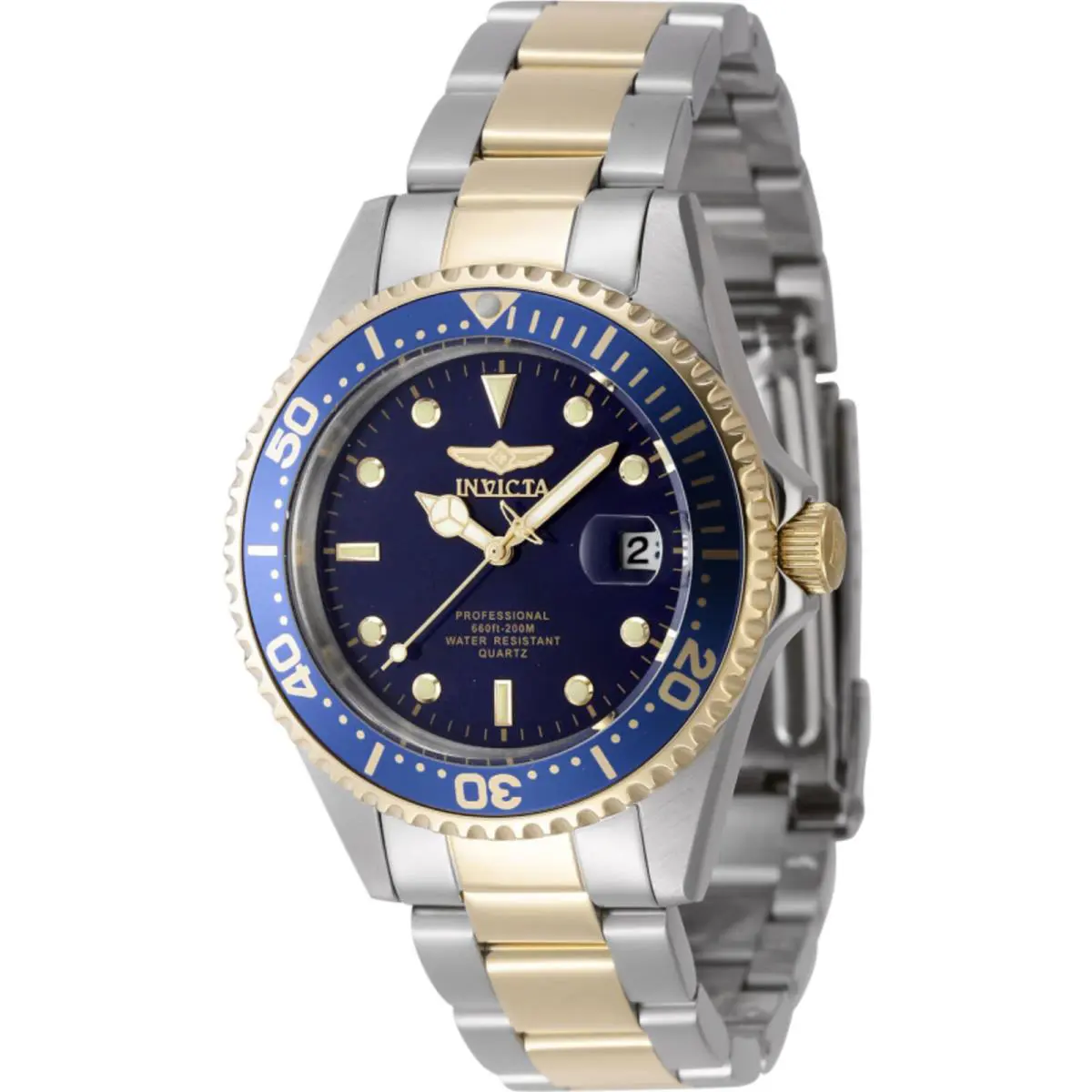 Men`s Watch Pro Diver Blue Dial Silver and Yellow Gold Bracelet 8935OB by Invicta