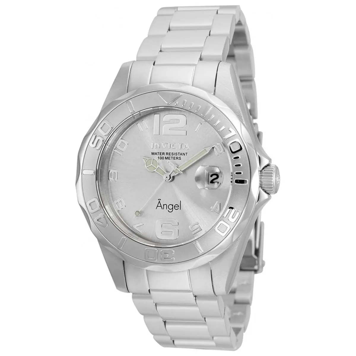Invicta Women`s Watch Angel Silver Tone Dial Stainless Steel Bracelet 36052