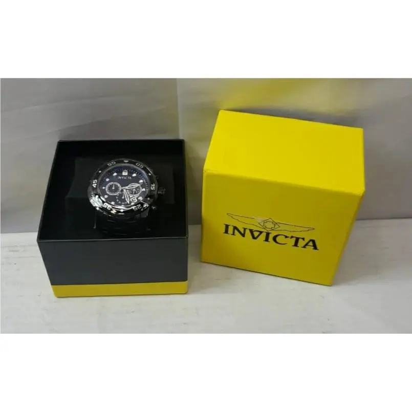 Invicta Pro Diver Chronograph Black Ion Plated Watch 0076