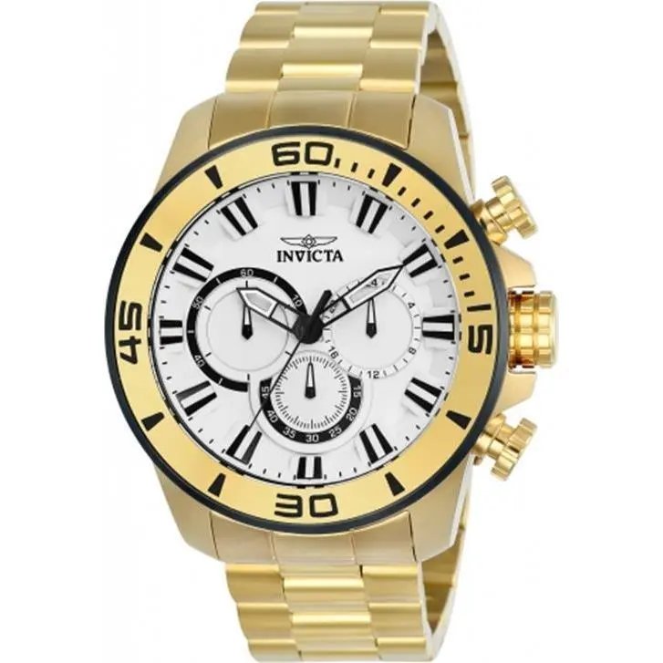 Men`s 22589 Pro Diver Quartz Stainless Steel Chronograph Casual Watch by Invicta