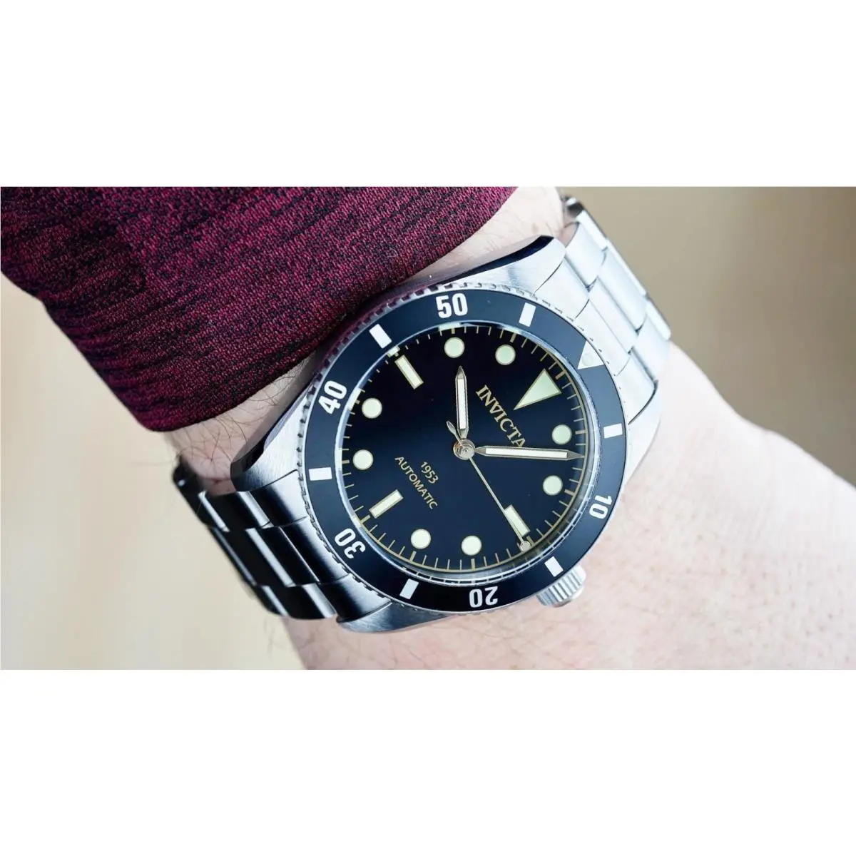 1953 Pro Diver Men NH35 Automatic 40MM Black Dial Watch Ref. 31290 by Invicta
