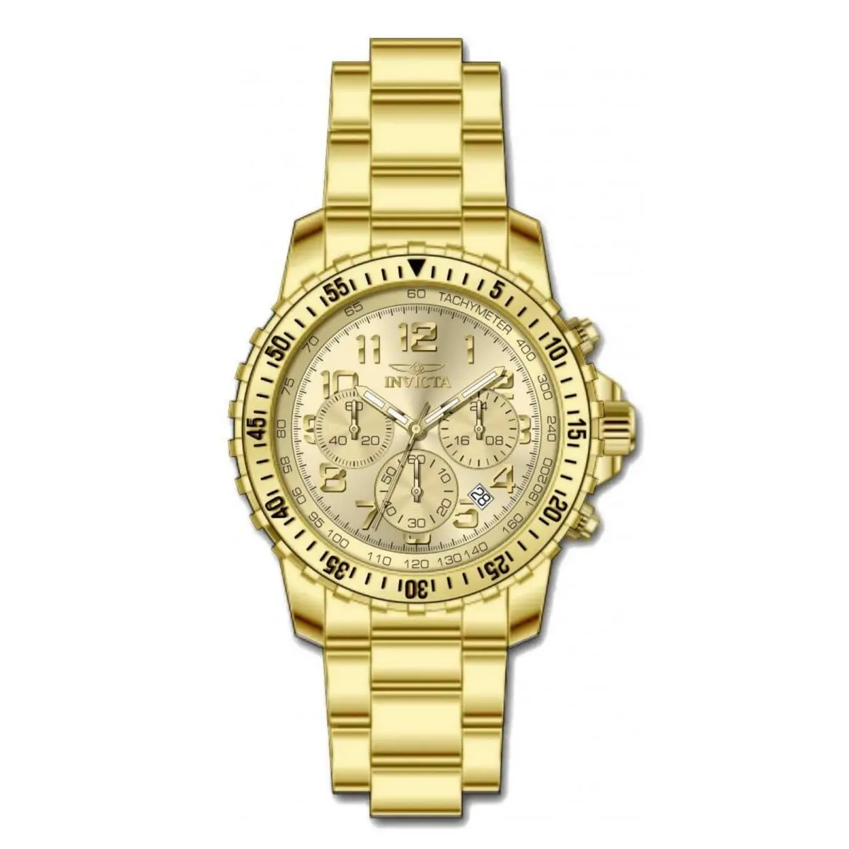 Invicta Specialty 48379 Mens 48mm Black Dial Quartz Stainless Steel Watch