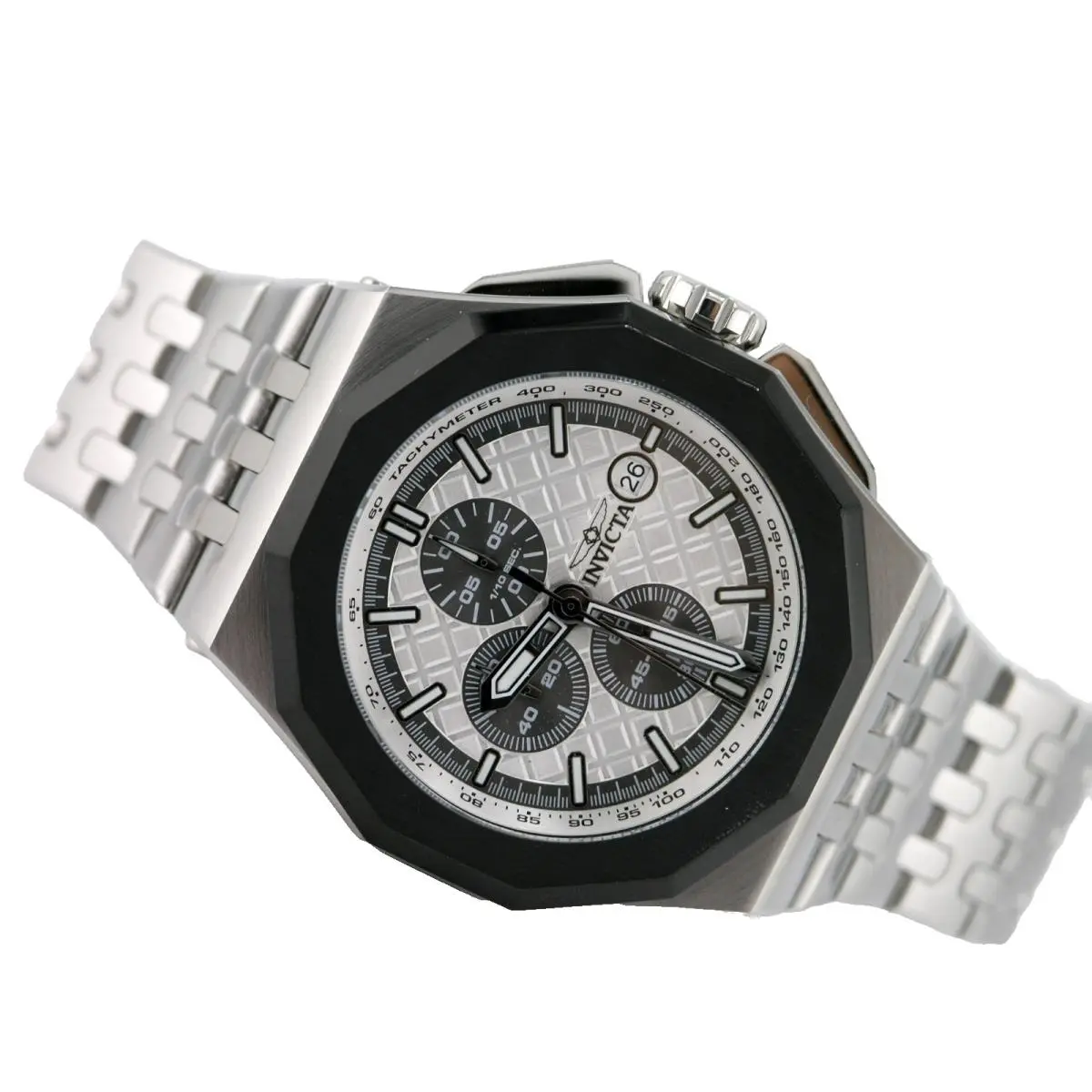 Akula 47391 Ironshard Silver Steel Chronograph Quartz Watch 48MM J by Invicta