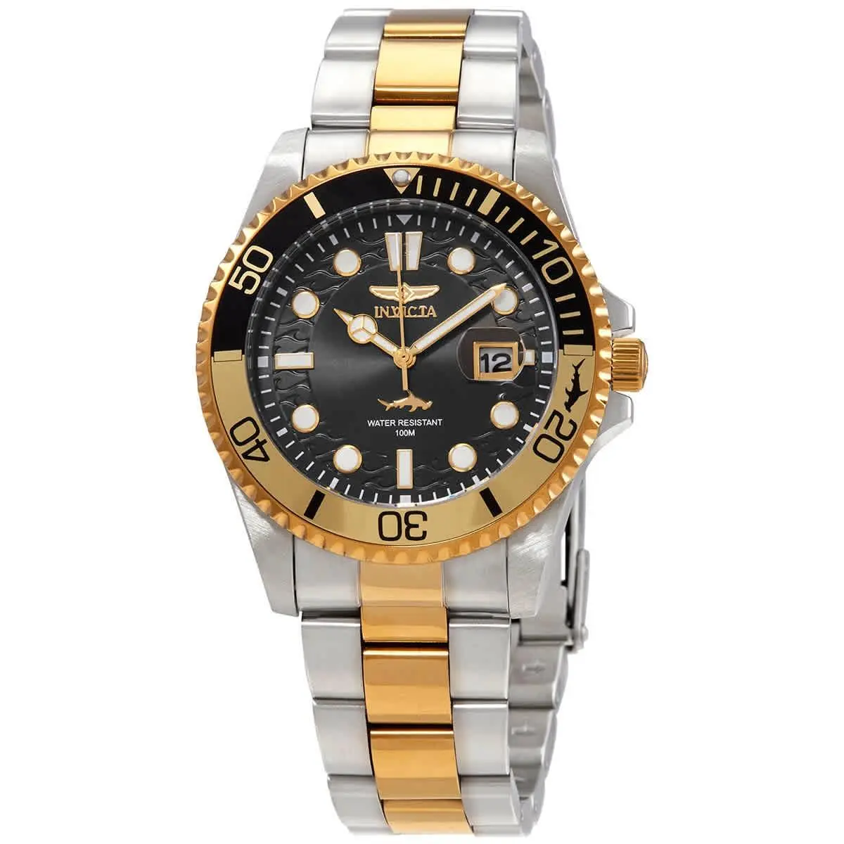 Invicta Pro Diver Quartz Black Dial Two-tone Men`s Watch 30944
