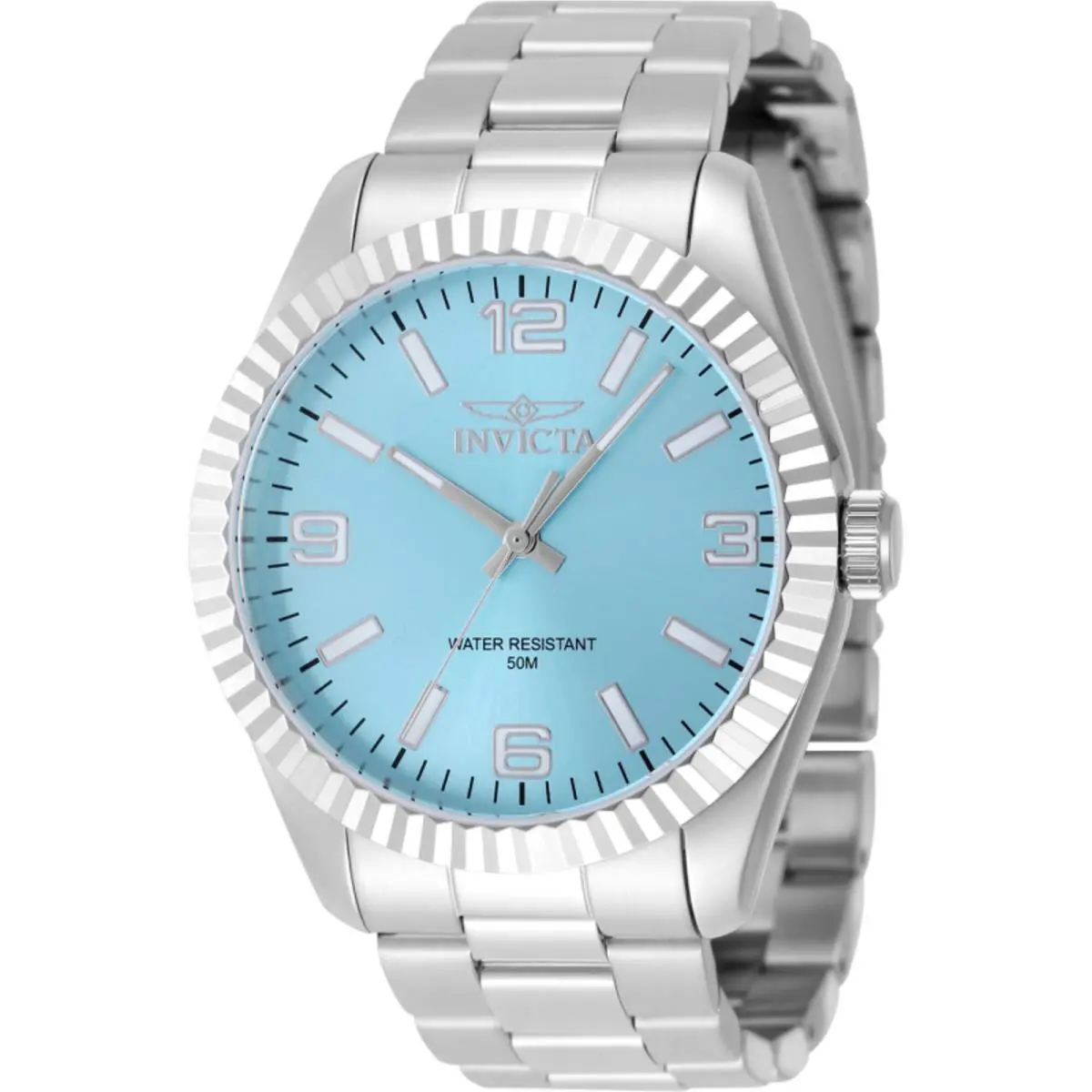 Invicta Men`s Watch Specialty Quartz Blue Dial Silver Bracelet 48904