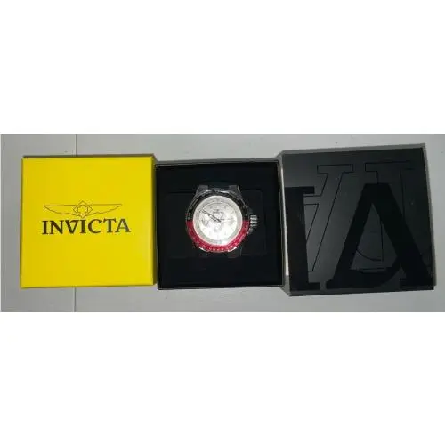 Invicta Aviator Men`s Watch - 50mm Black 33027 /super Sharp Box 2