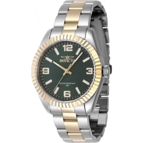 Invicta Women`s 47470 Specialty Quartz 3 Hand Green Dial Stainless Steel Watch