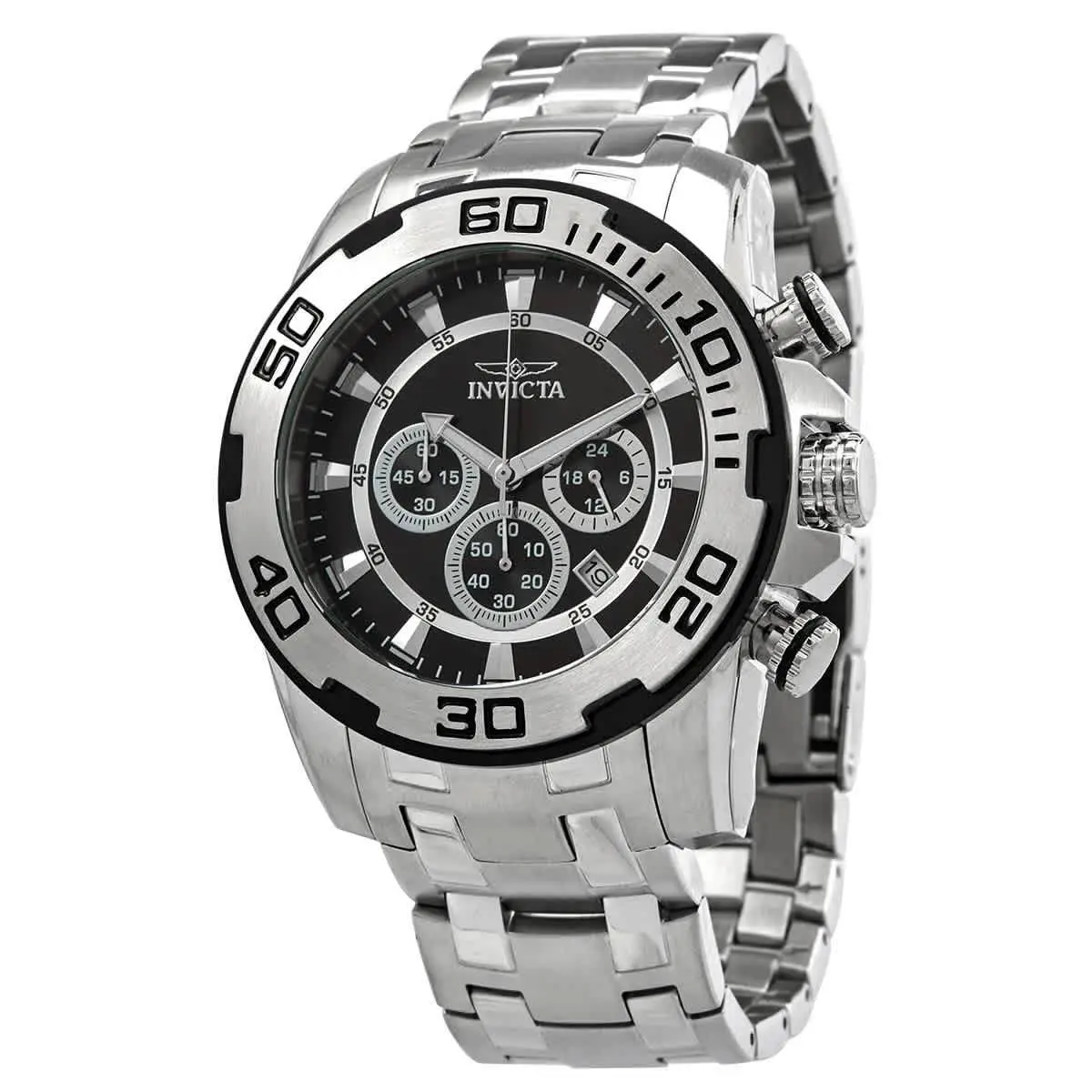 Pro Diver Chronograph Black Dial Men`s Watch 22318 by Invicta