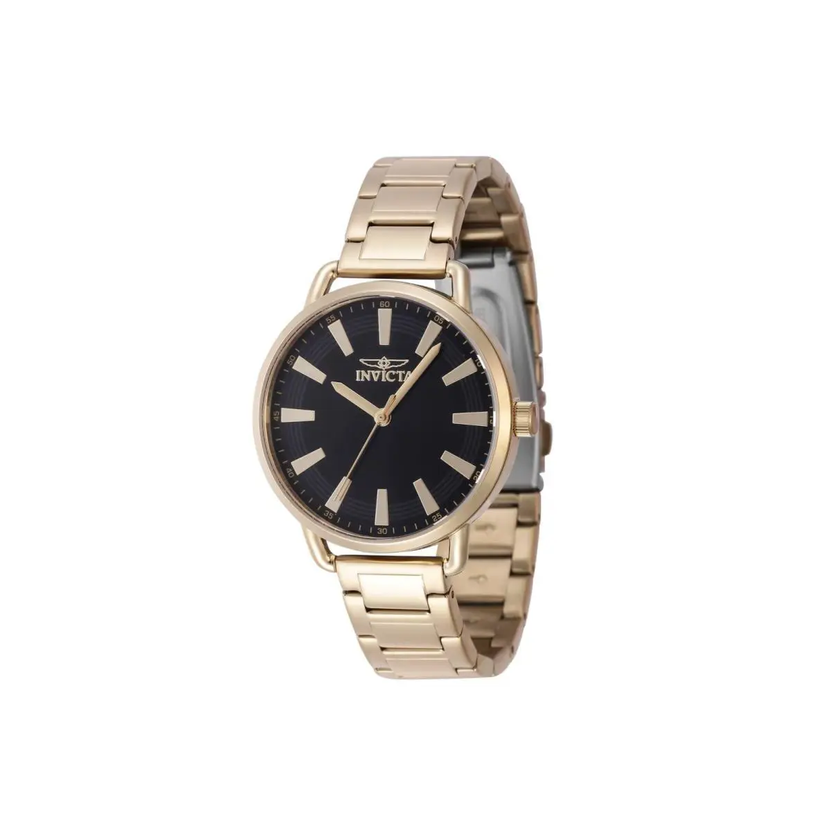 Invicta Wildflower 47322 Ladies 36mm White Dial Quartz Stainless Steel Watch - Gold
