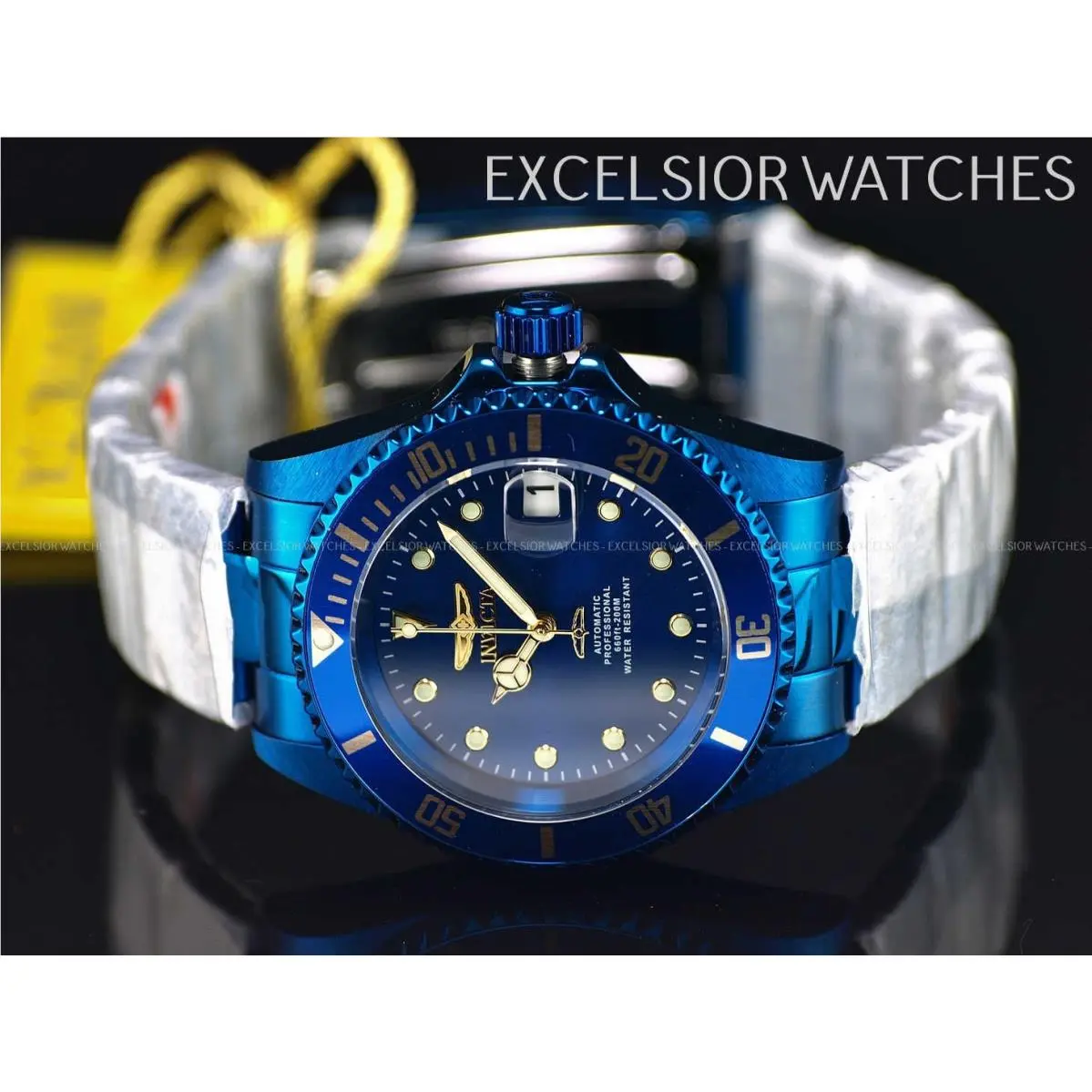 Men Blue Label Pro Diver 24 Jewel Automatic NH35A SS Watch by Invicta