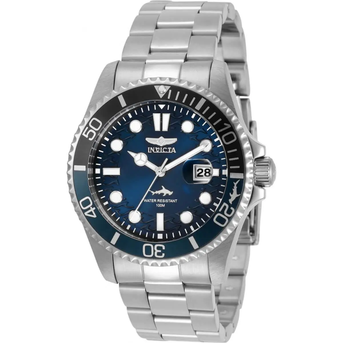 Men`s Watch Pro Diver Blue Dial Silver Tone Bracelet 30807 by Invicta