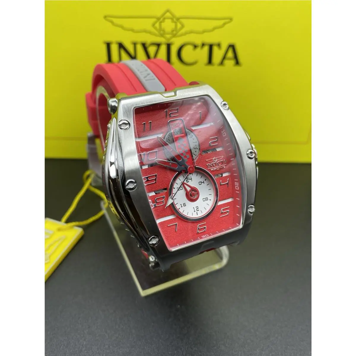 Invicta S1 Rally Diablo Racing Rpm Men`s 50mm Red Quartz Watch 47384
