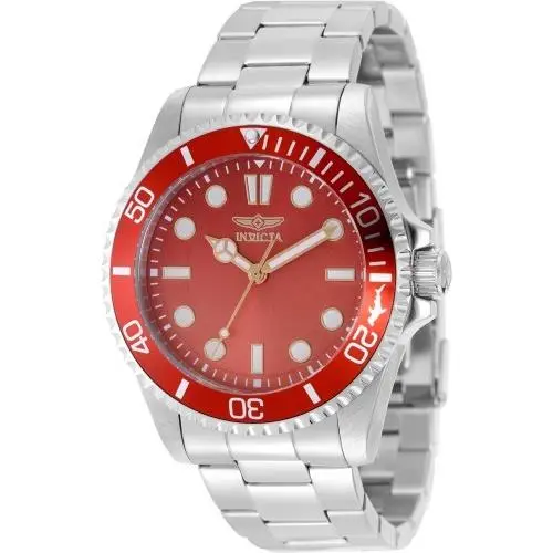 Pro Diver Men`s 43mm Watch Stainless Orange/red Gradient Dial 50506 by Invicta