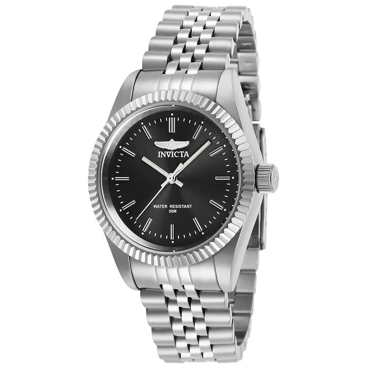 Women`s Watch Specialty Quartz Black Dial Silver Bracelet 29395 by Invicta