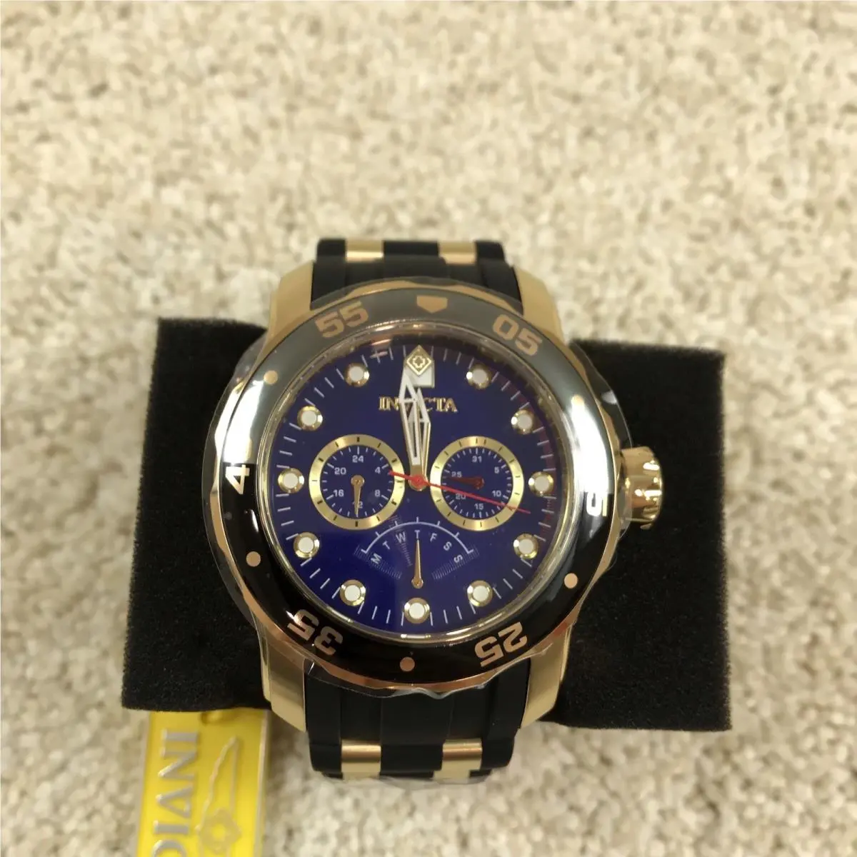 Invicta Pro Diver Quartz Blue Dial Men`s Watch 46965 48mm