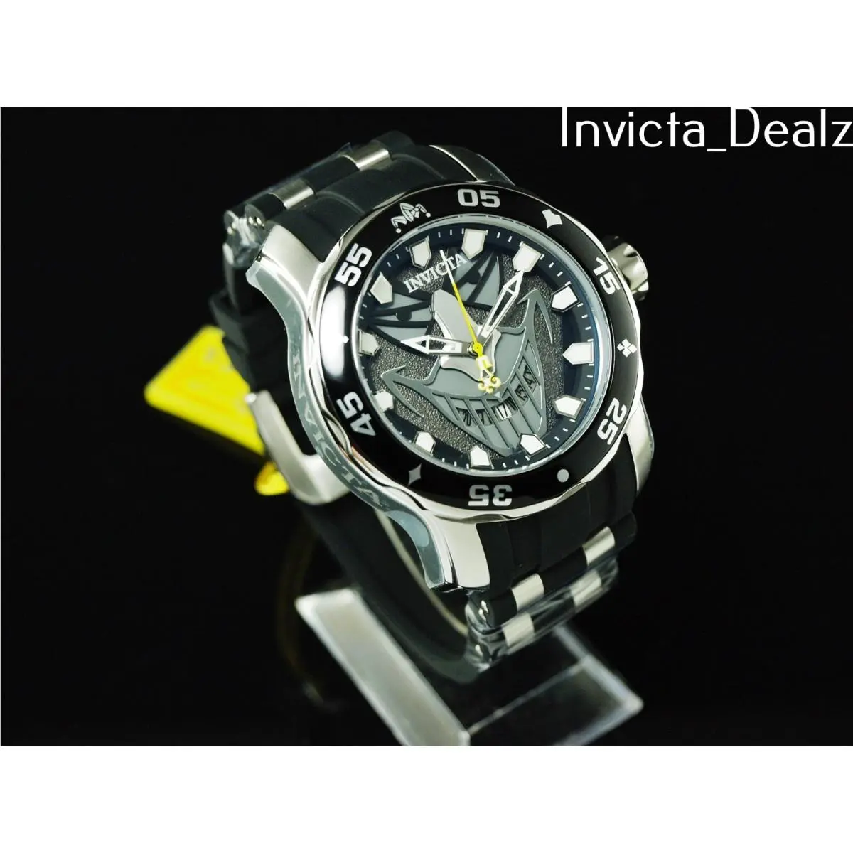 Invicta 48mm Men`s LE DC Comics Joker Pro Diver Scuba Black Dial SS Watch