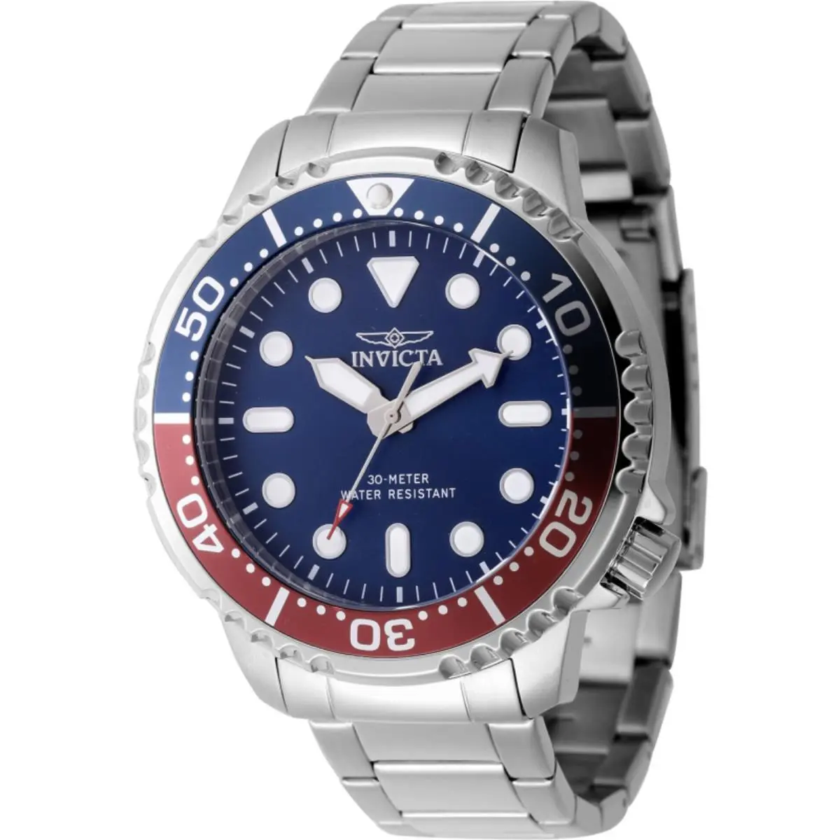 Invicta Men`s Watch Pro Diver Quartz Blue Dial Stainless Steel Bracelet 47219