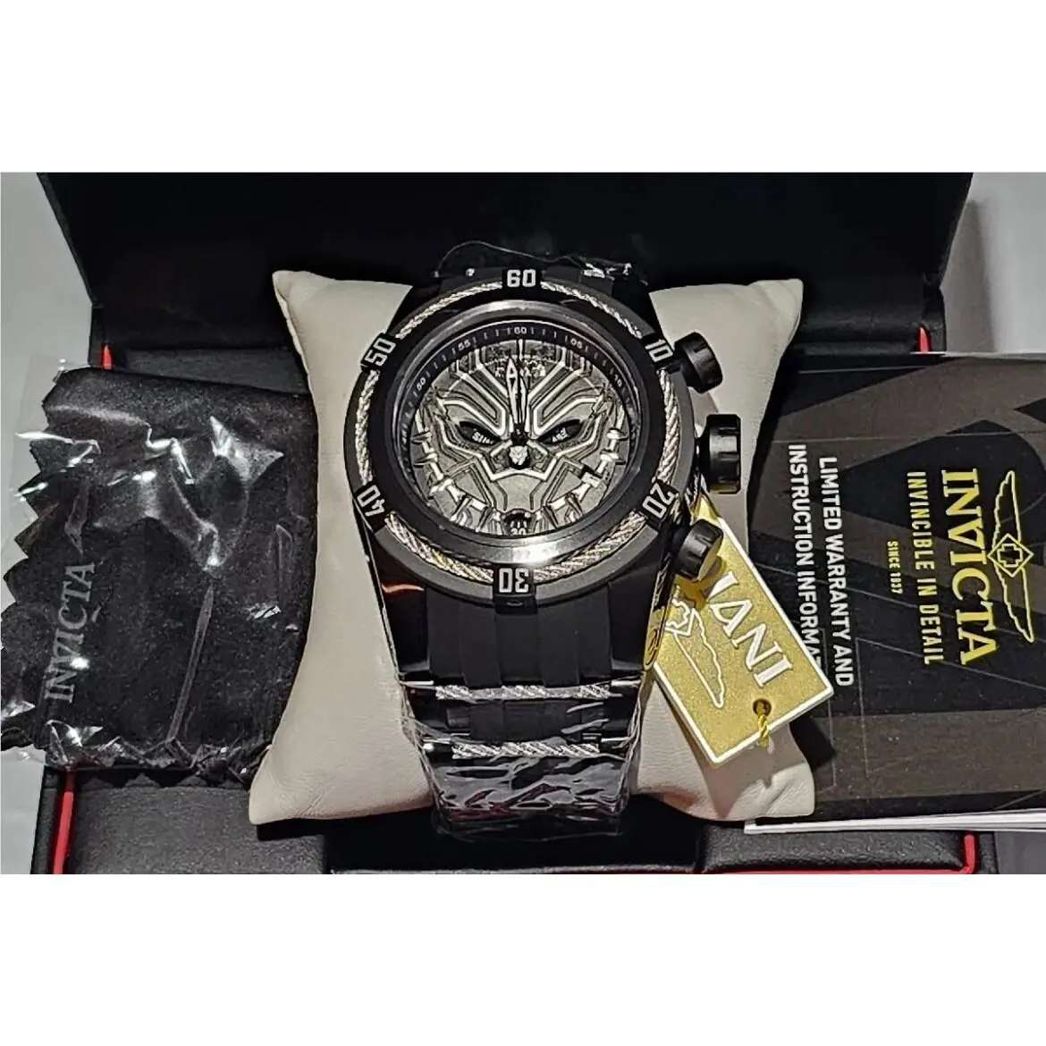 Invicta - Marvel - Black Panther - Bolt Zeus - Swiss Z60 Limited Ed Mens Watch