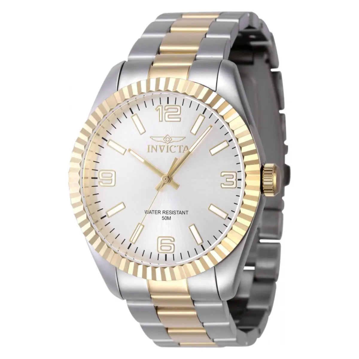 Watch Invicta 47454 Specialty Men 43 Stainless Steel - Dial: Steel, Band: Gold, steel