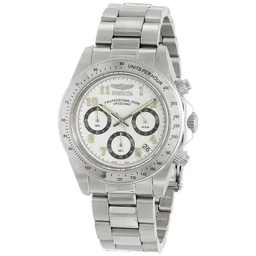 Speedway Chronograph White Dial Men`s Watch 17023 by Invicta