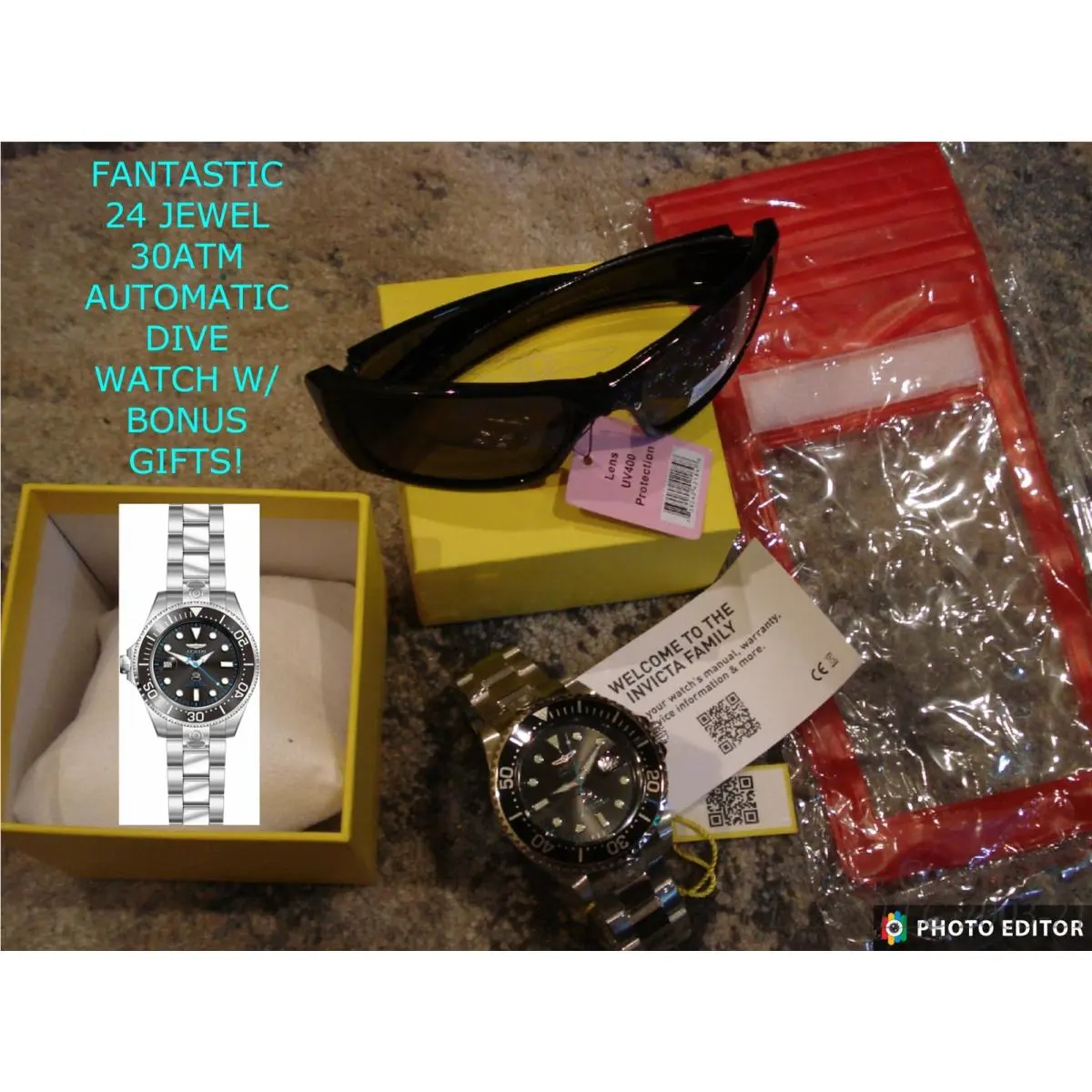 27610 Invicta 24 Jewel Prodive 47mm Invicta 30ATM Dive Automatic Watch