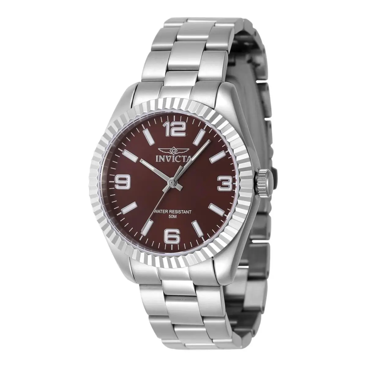Invicta 47467 Quartz Watch Copper Dial Stainless Steel 36mm Lady - Dial: Copper, Band: Stainless Steel