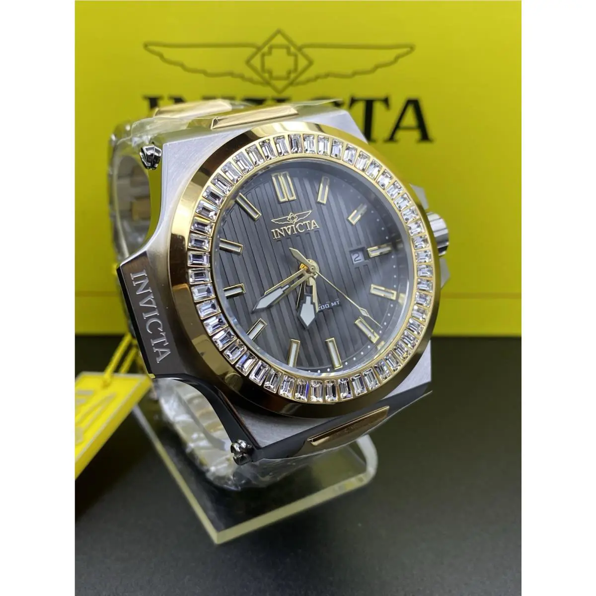 Invicta Akula Model 43386 Baguette Gemstones Full Size 58MM