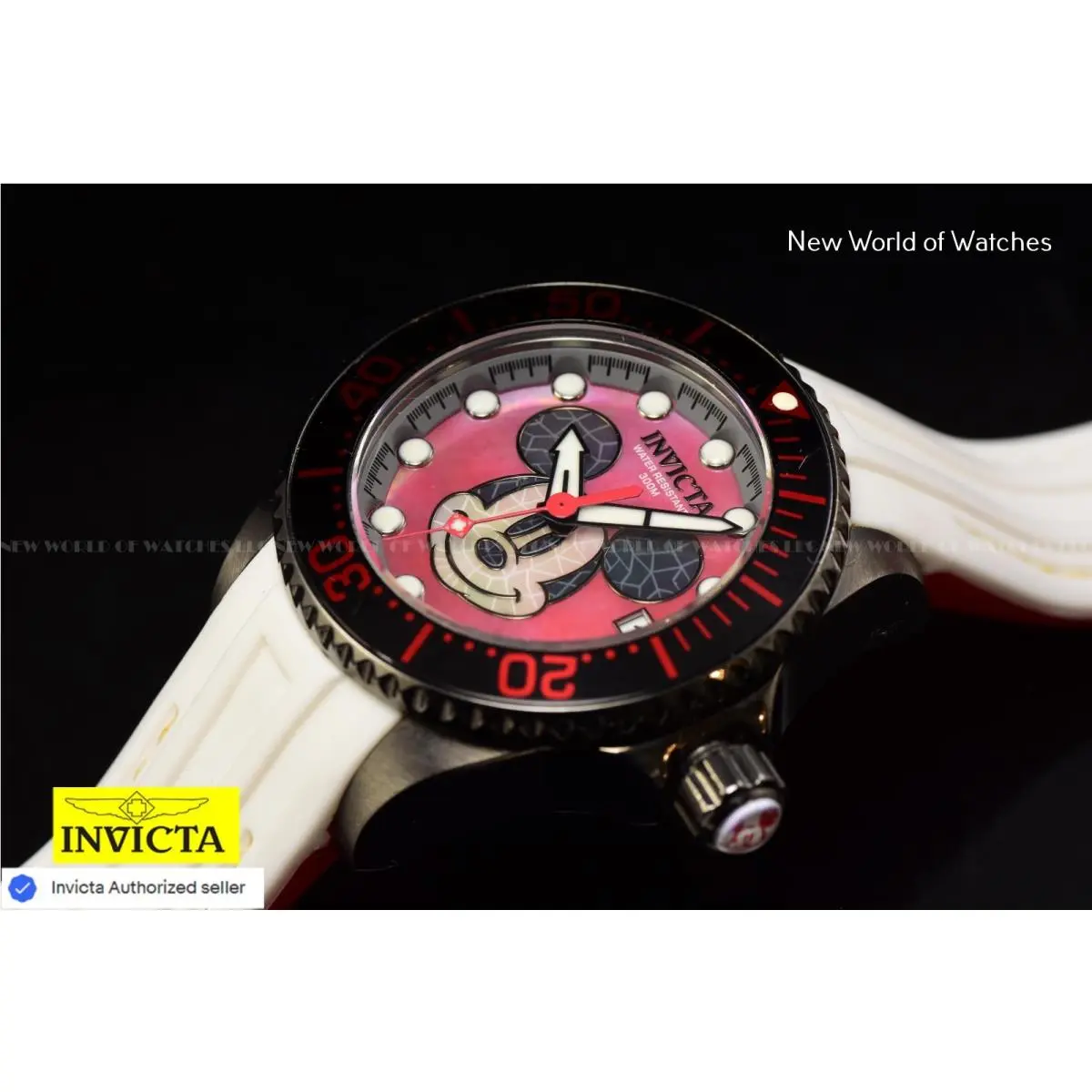 Invicta Disney Mickey Mouse Ltd Ed Automatic Women 300m Watch w/ Disney Box