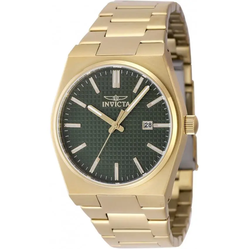 Speedway Zager Exclusive Quartz Green Dial Men`s Watch 48399 by Invicta